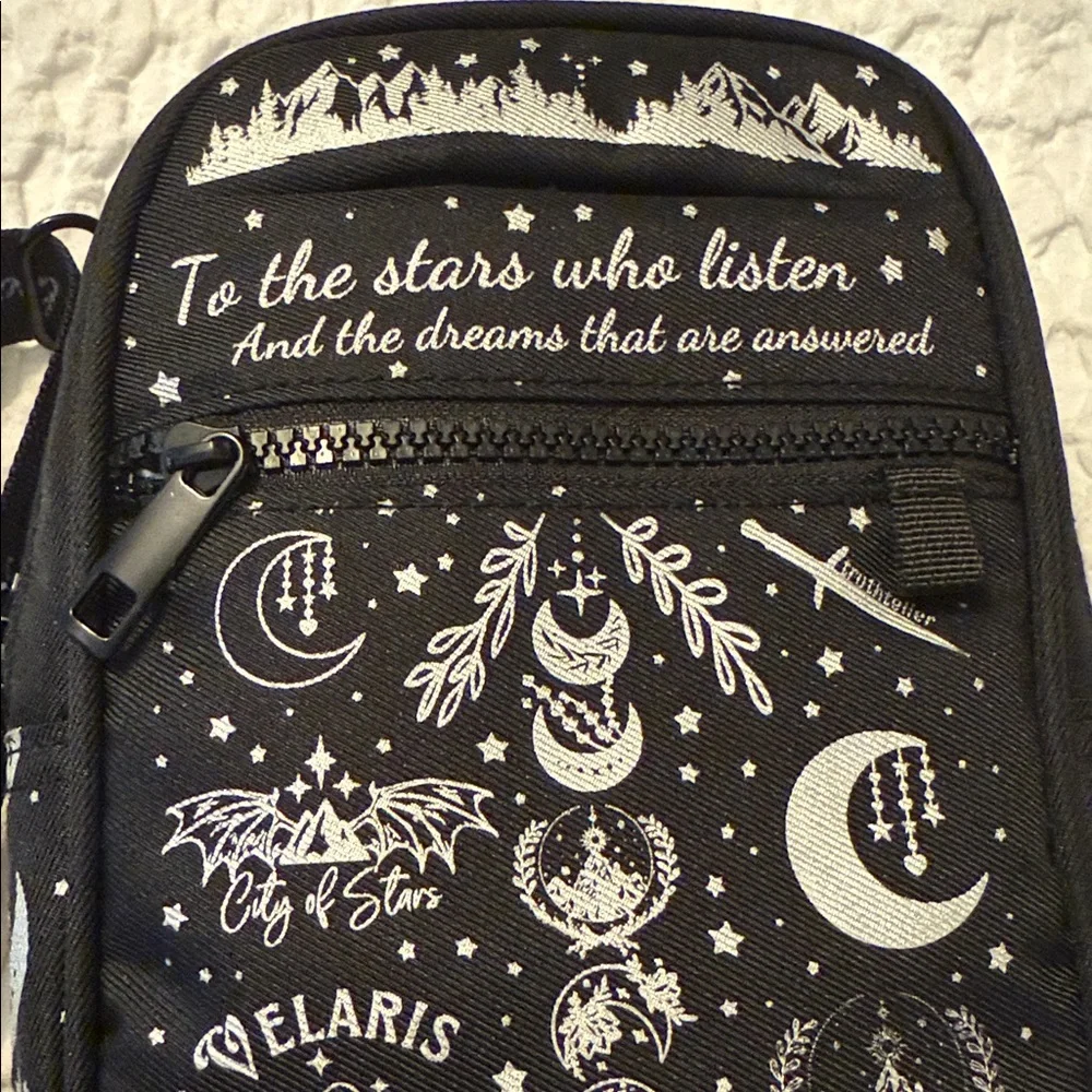 Buggy Acotar Aris Black Celestial Crossbody Bag - Picture 3 of 5